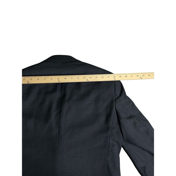 JOS A BANK 1905 Blazer Mens 38R Sport Coat Solid Gray Wool Suit Jacket Slim Fit - Picture 12 of 13